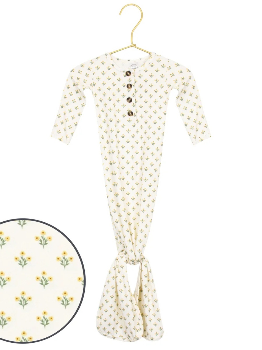 Lou Lou & Company newborn knotted gown - Picture 3 of 3
